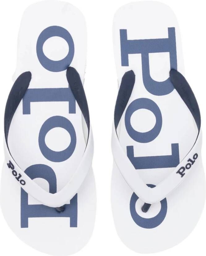 Ralph Lauren Stijlvolle zomerse flip flops Wit Unisex