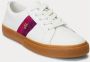 Ralph Lauren Janson Leren Sneakers White Dames - Thumbnail 2