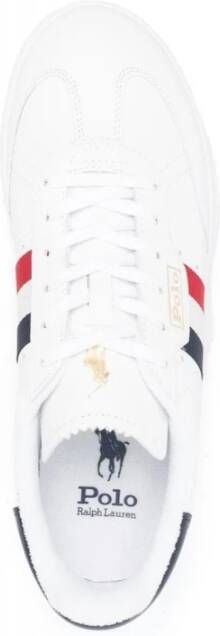 Ralph Lauren Aera High Top Lace Sneakers Wit Heren