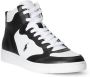 Polo Ralph Lauren High top sneakers van echt leer met labelstitching - Thumbnail 5