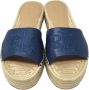 Ralph Lauren Blauwe Polly Leren Espadrilles Schoenen Blue Dames - Thumbnail 7