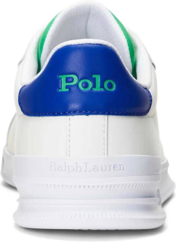 Ralph Lauren Witte Leren Heritage Court II Sneakers White Heren