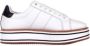 Ralph Lauren Sneaker Amelia in leer met plateau White Dames - Thumbnail 11