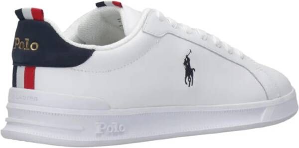 Ralph Lauren Witte Leren Sneakers voor Heren White Heren