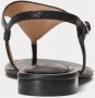 Ralph Lauren Zwarte Leren Sandalen Ellington Stijl Black Dames - Thumbnail 3
