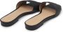 Ralph Lauren Zwarte leren slippers - Thumbnail 2