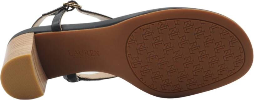 Ralph Lauren Zwarte Sandalen met Hak