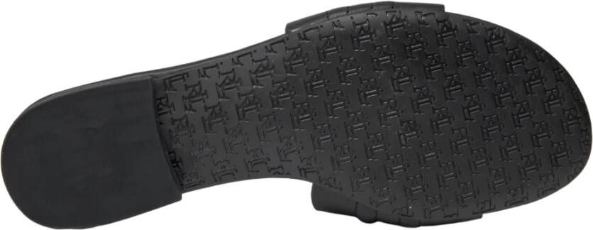 Ralph Lauren Zwarte Sandalen voor Vrouwen Black Dames