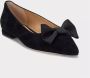 Lauren Ralph Lauren Ballerinas Londyn Bow Flats Ballet in zwart - Thumbnail 5