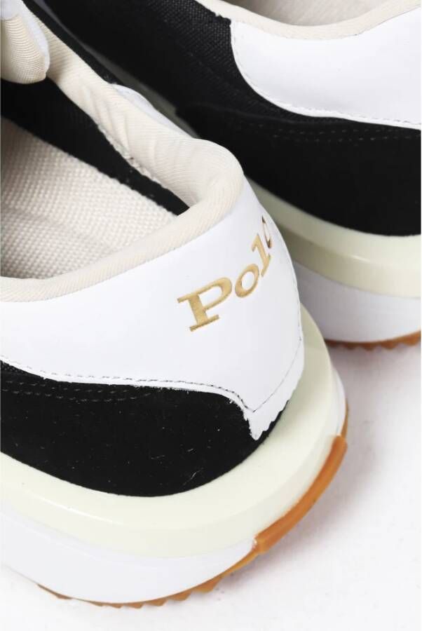 Ralph Lauren Zwart Wit Heren Sneakers Train 89 Black Heren
