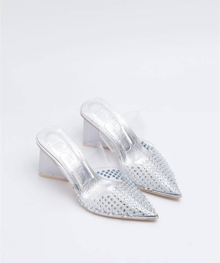 Ras Heeled Mules Grijs Dames