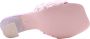 Ras Stijlvolle Heeled Mules Pink Dames - Thumbnail 9