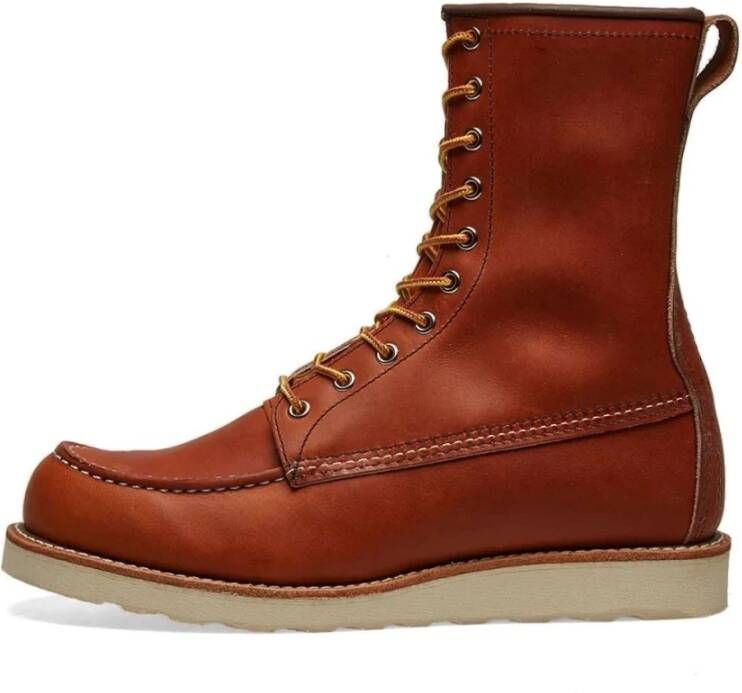Red Wing Shoes 877 Heritage Work 8 MOC TOE Boot Goud Legacy Bruin Heren