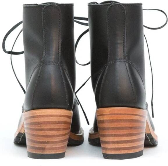 Red Wing Shoes Clara Zwart Grens Leren Laarzen Black Dames