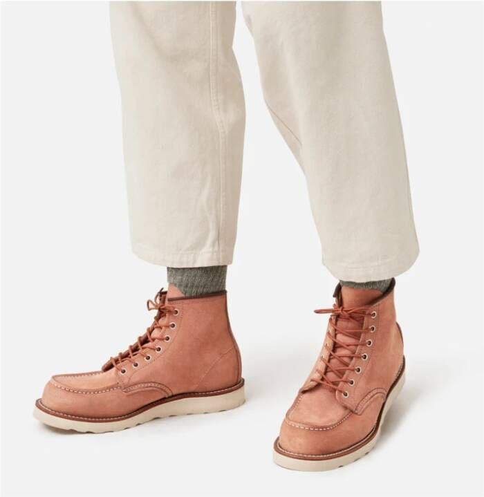 Red Wing Shoes Classic Moc Dusty Rose Laarzen