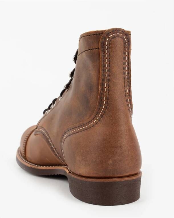 Red Wing Shoes Iron Ranger Koperen Leren Laarzen Brown Heren