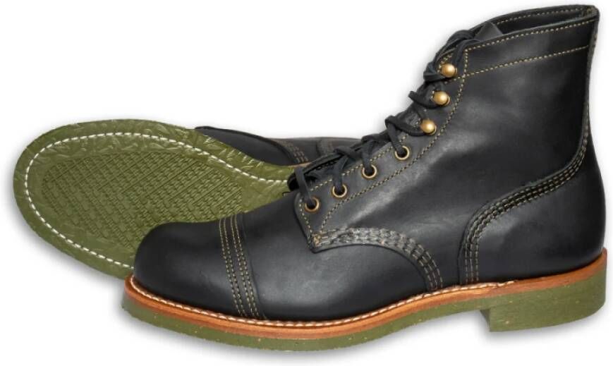 Red Wing Shoes Iron Ranger Zwarte Laarzen