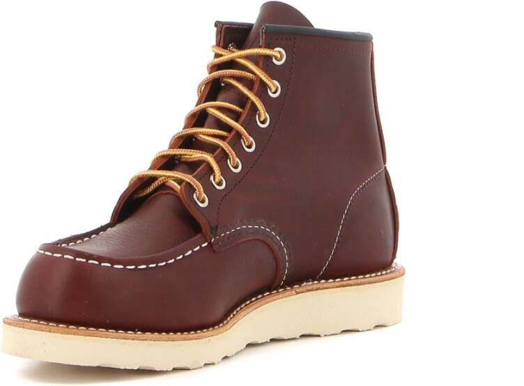 Red Wing Shoes Klassieke Moc Bruine Leren Laars Brown Heren