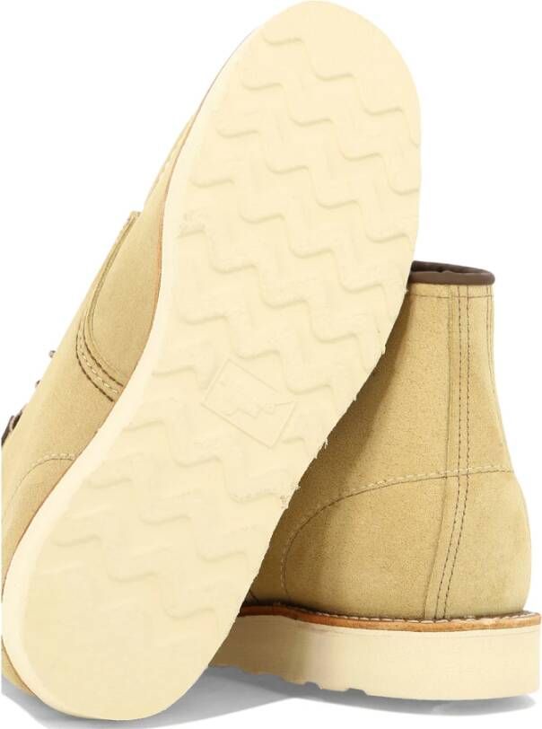 Red Wing Shoes Klassieke Moc Enkellaarzen Beige