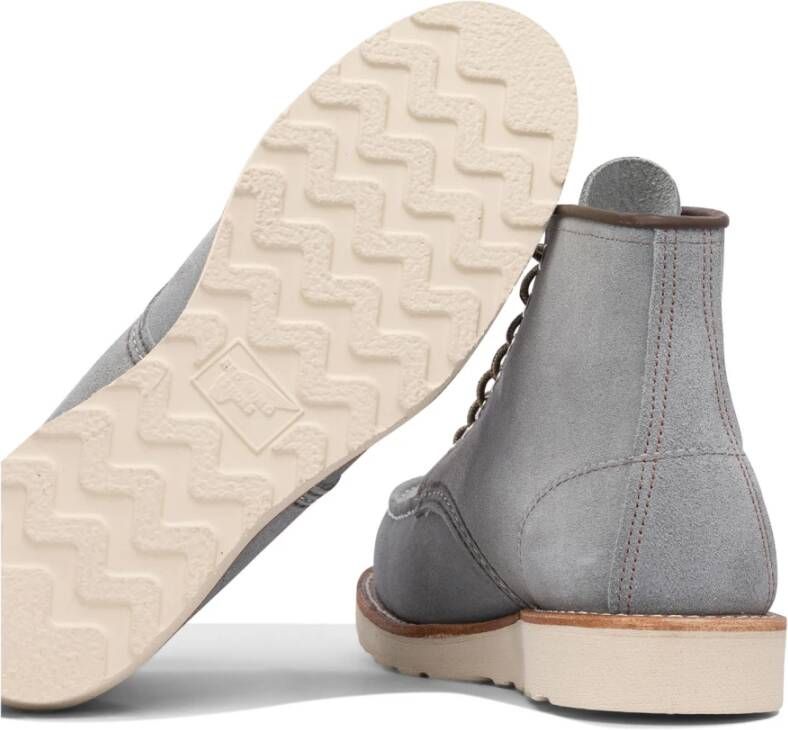 Red Wing Shoes Klassieke Moc Enkellaarzen Grijs