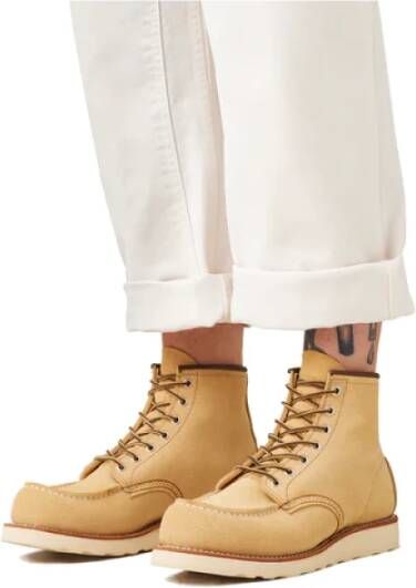 Red Wing Shoes Klassieke Moc Hawthorne Abilene Beige Dames