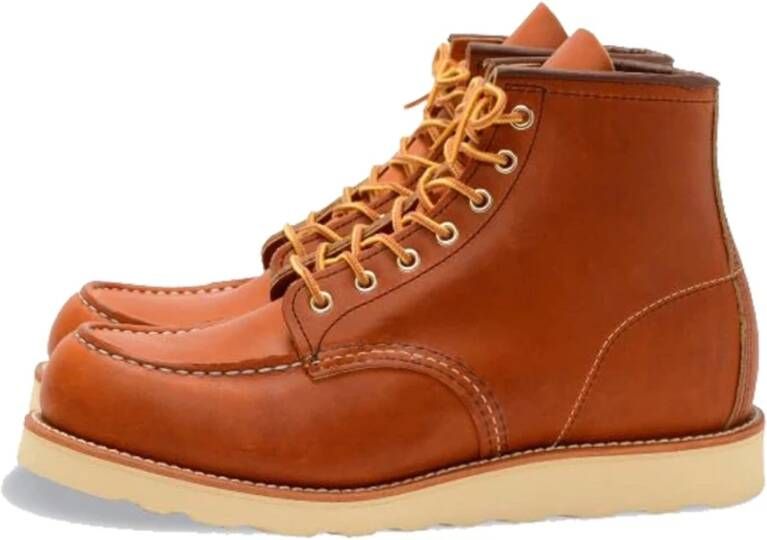 Red Wing Shoes Klassieke Moc Stijl Oro Legacy Leer Brown Heren