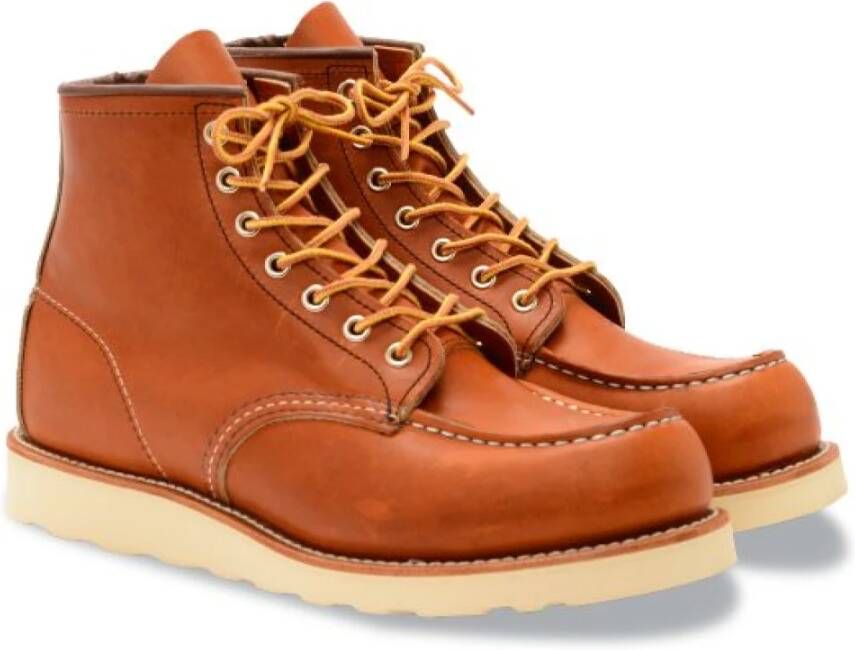 Red Wing Shoes Klassieke Moc Stijl Oro Legacy Leer Brown Heren