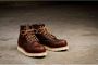 Red Wing Shoes Klassieke MOC Toe Briar Oil Slick Boots Bruin Heren - Thumbnail 10