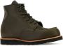 Red Wing Shoes Olijfgroene leren enkellaarzen - Thumbnail 2