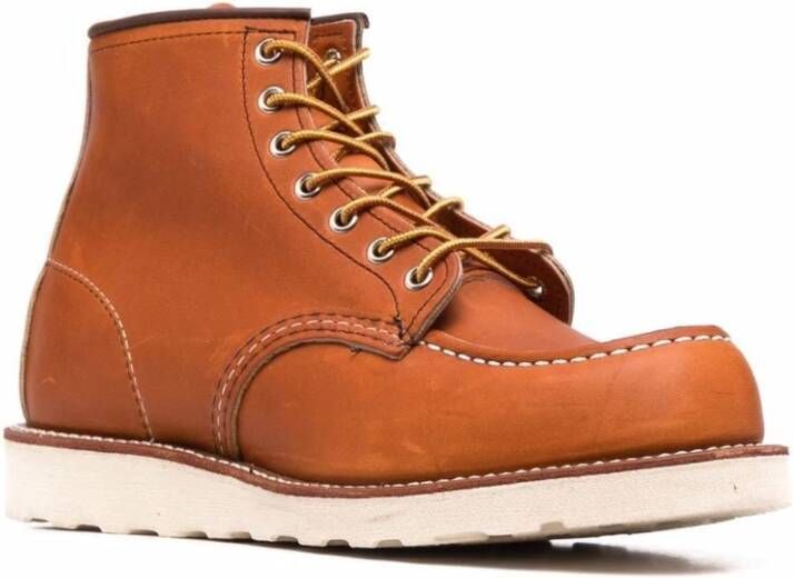 Red Wing Shoes Platte Schoenen in Rode Kleur Brown Heren