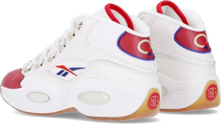 Reebok Basketbalschoen voor heren Question Mid Krijt vector Rood vector Blauw Multicolor Heren