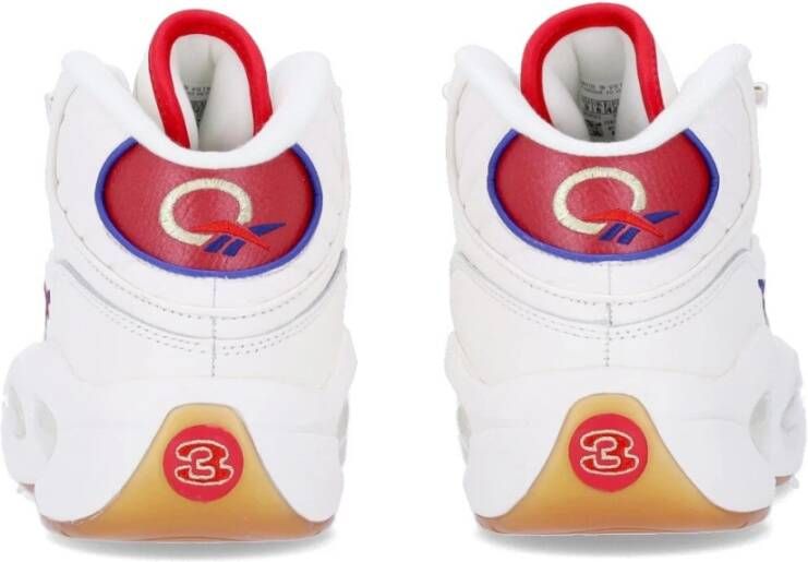 Reebok Basketbalschoen voor heren Question Mid Krijt vector Rood vector Blauw Multicolor Heren