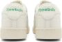 Reebok Club C 1985 TV Sneakers Krijt Papier Wit Groen-40 White Heren - Thumbnail 4