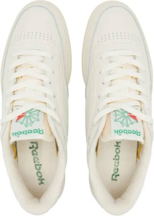 Reebok Club C 1985 TV Sneakers Krijt Papier Wit Groen-40 White Heren