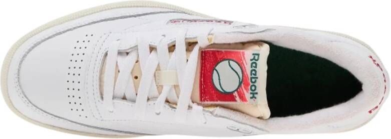 Reebok Club C 85 Vintage Sneakers Wit Krijt Vector Rood-40 White Heren