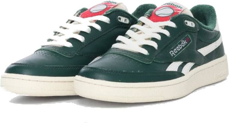 Reebok Club C Revenge Vintage Sneakers Donkergroen Krijt Neon Cherry-40 Green Heren