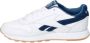 Reebok Classics Leather sneakers wit donkerblauw Leer Effen 36.5 - Thumbnail 7