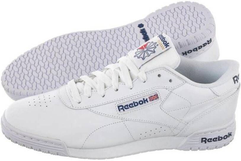 Reebok Heren Sportschoenen Leren Bovenwerk Lichtgewicht Zool White Heren