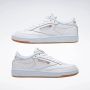 Reebok Club C 85 white light grey gum Wit Leer Lage sneakers Dames - Thumbnail 11