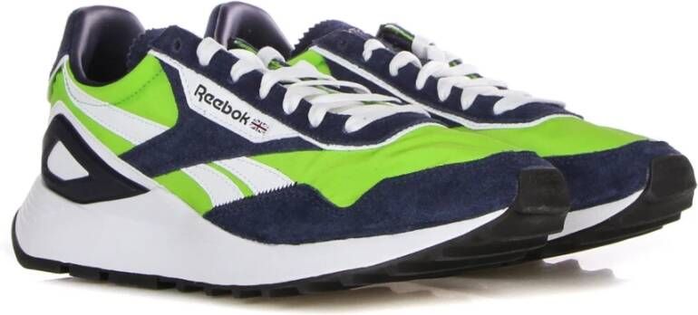 Reebok Vintage Lage Sneaker Groen Blauw Wit Multicolor Heren