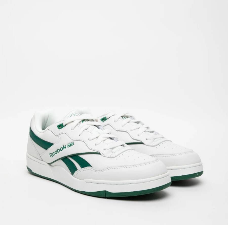 Reebok Witte Veterschoenen met Groene Details White Heren