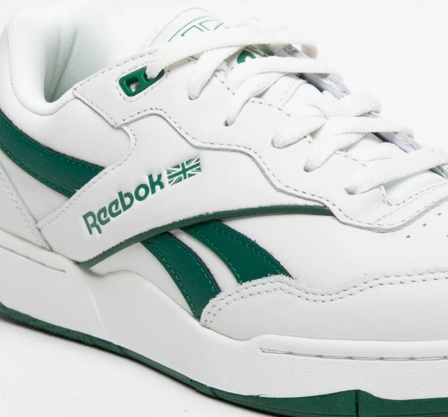 Reebok Witte Veterschoenen met Groene Details White Heren