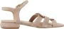 Regarde le Ciel Stijlvolle Platte Sandalen voor Vrouwen Beige Dames - Thumbnail 6