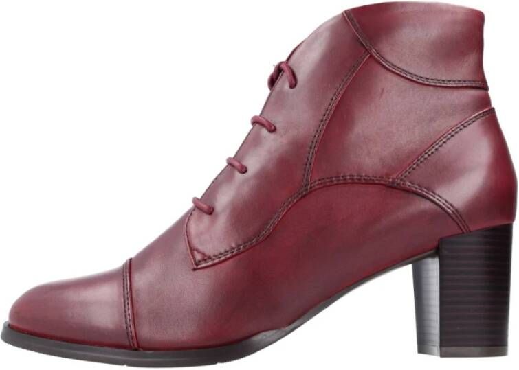 Regarde le Ciel Heeled Boots Red Dames