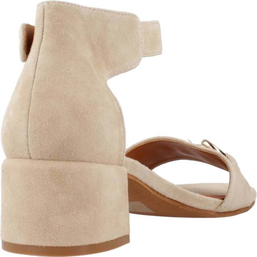 Regarde le Ciel High Heel Sandals Beige Dames