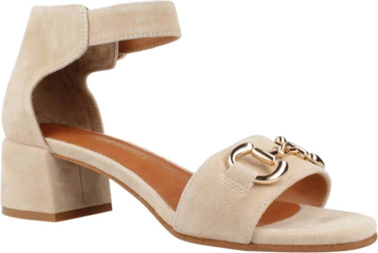 Regarde le Ciel High Heel Sandals Beige Dames