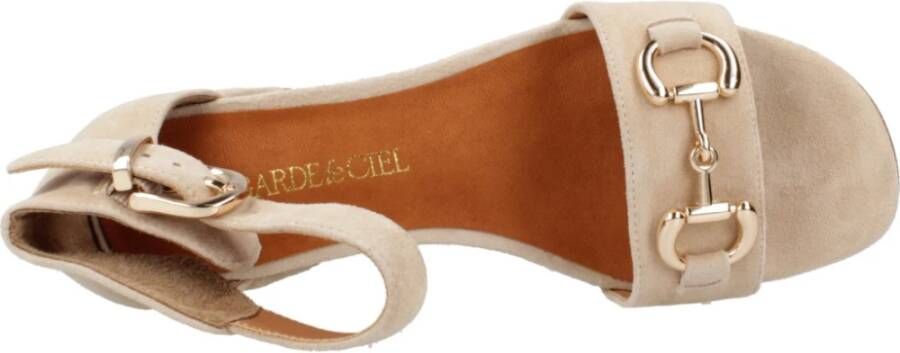 Regarde le Ciel High Heel Sandals Beige Dames