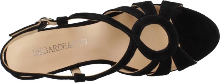 Regarde le Ciel High Heel Sandals Black Dames