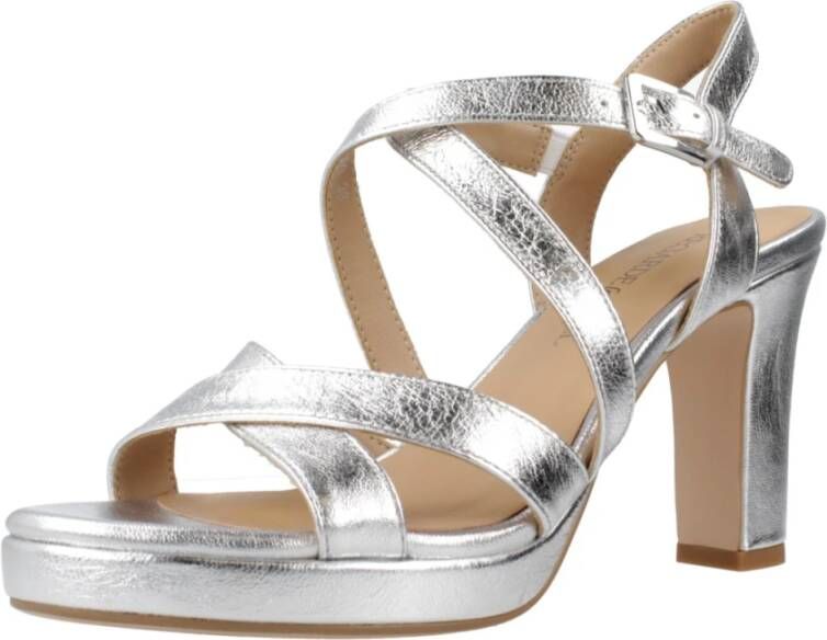 Regarde le Ciel High Heel Sandals Gray Dames