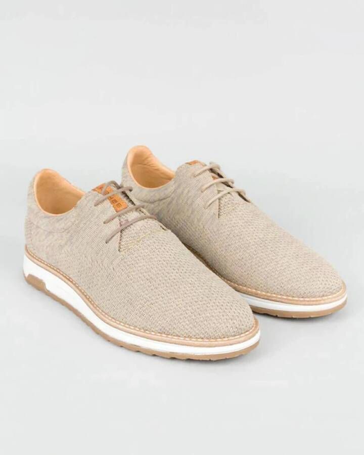 Rehab Stijlvolle Veter Schoenen 1912606114 Nolan Beige Heren